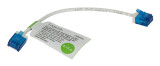 Patchcord UTP [kat. 6A] slim 15 cm biały