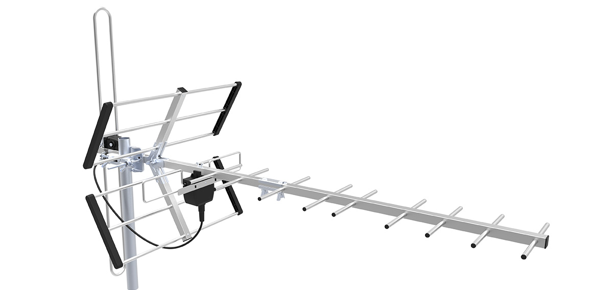 Antena telewizyjna DVB-T2 DIPOL SMART CITY COMBO z polaryzacją H/V (DC 5...24 V)