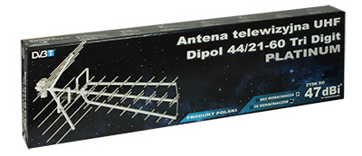 UHF TV DVB-T/T2 Antenna: DIPOL 44/21-60 Tri Digit