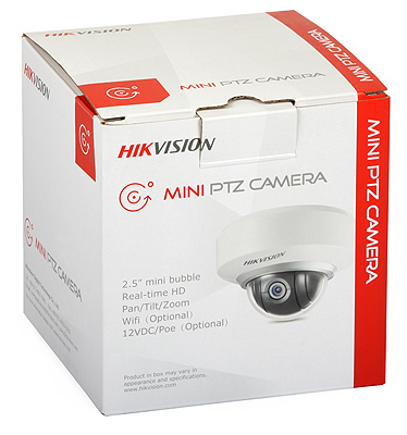 Kamera kopułowa mini PTZ IP Hikvision DS-2DE2202-DE3/W (2 MPix, 3,6 - 8,6 mm, 2 x Zoom optyczny, Wi-Fi, PoE)