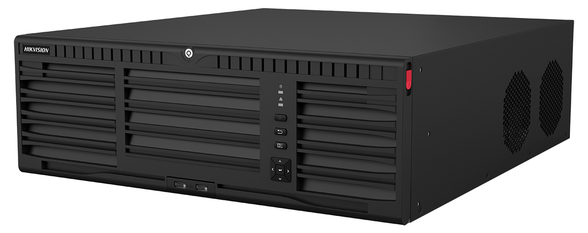 4k Project grade IP NVR: Hikvision DS-9664NI-M16 (64 ch, 400 Mbps, 16xSATA,  2xVGA, 2xHDMI, RAID,