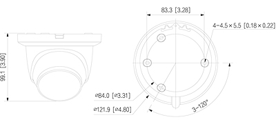 Kamera IP kopułowa Dahua IPC-HDW2541TM-S-0280B (5 Mpix, 2.8 mm, 0,005 lx, Audio, RTMP, IR 30m, H.265)