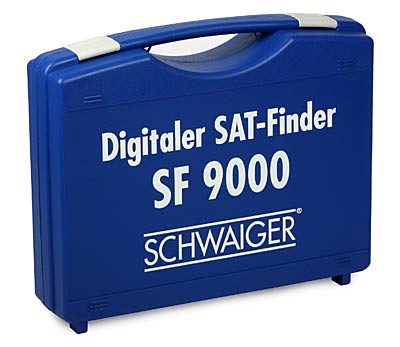 Wskaźnik sygnału Schwaiger SF9000 z identyfikacją satelitów + walizka i akcesoria