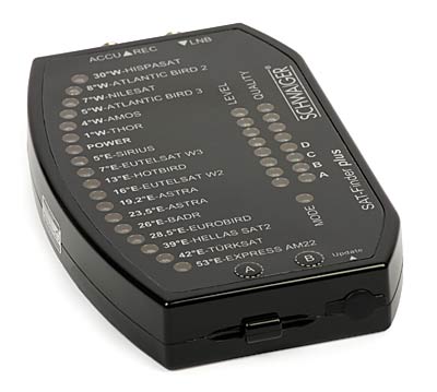 Wskaźnik sygnału Schwaiger SF9000 z identyfikacją satelitów + walizka i akcesoria