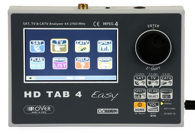 Miernik sygnału DVB-T/C oraz DVB-S/S2 HD TAB 4 Easy ROVER